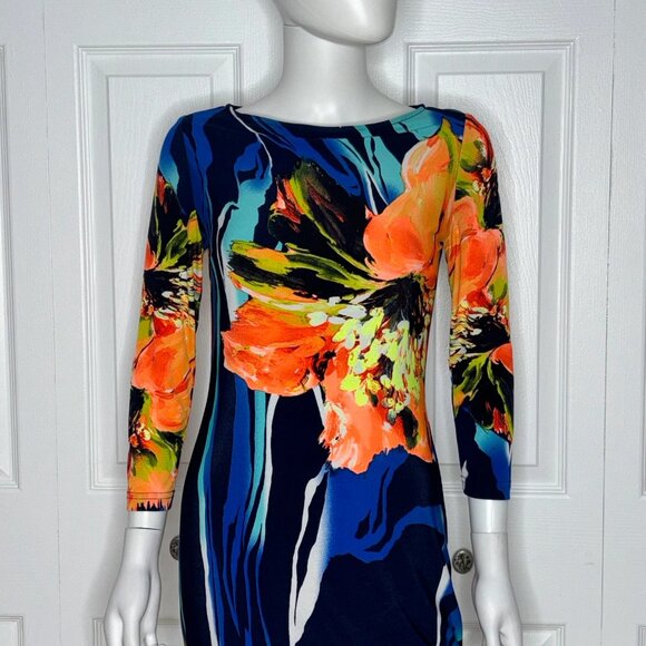 Floral Print Women's Dress - Picture 2 of 2